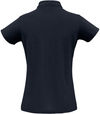 Am image of a Custom Biz Collection Womens Crew Short Sleeve Polo in Navy!