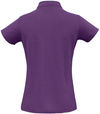 Am image of a Custom Biz Collection Womens Crew Short Sleeve Polo in Purple!