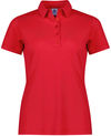 Am image of a Custom Biz Collection Womens Winston Polo in Red!