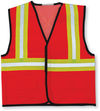 Am image of a Custom Big K Polyester Kids Safety Vest in Orange!