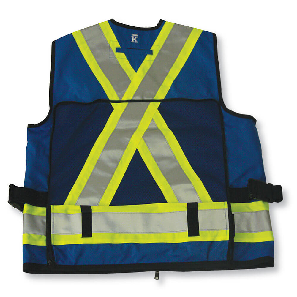 Custom Big K Polyester Supervisor Vest with Mesh Option - Coastal Reign