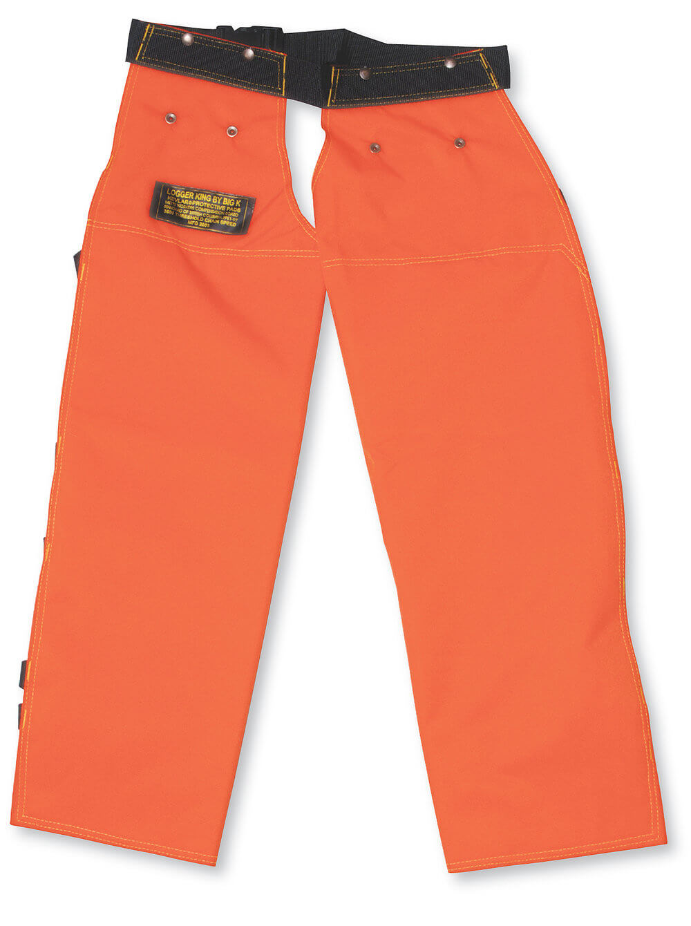 Big K 600 Denier Polyester Apron Style High Visibility 3600 Chaps in Orange