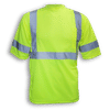 An image of a Custom Big K 100 Percent Soft Polyester Traffic Safety TShirt in Lime!