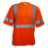 Am image of a Custom Big K 100 Percent Soft Polyester Traffic Safety TShirt in Orange!