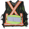 Am image of a Custom Big K Mesh First Aid Safety Vest in Lime!