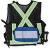 Am image of a Custom Big K Mesh First Aid Safety Vest in Royal Blue!