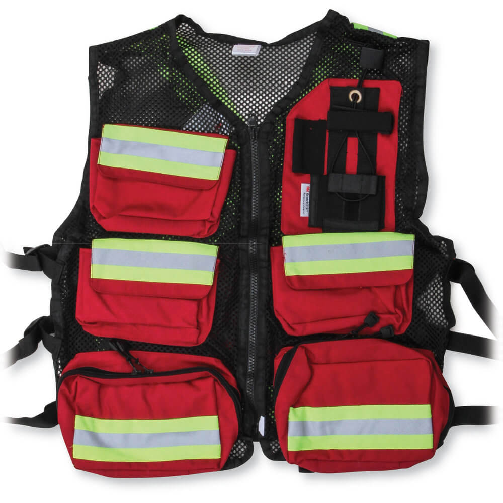 Big K Mesh First Aid Safety Vest in Red