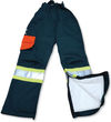 Am image of a Custom Big K Poly Cotton Safety Chap in Forest Green!