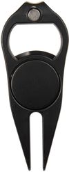 Am image of a Custom Bottle Opener Divot Tool with Ball Marker in Black!