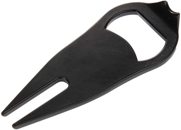 Am image of a Custom Bottle Opener Divot Tool with Ball Marker in Black!