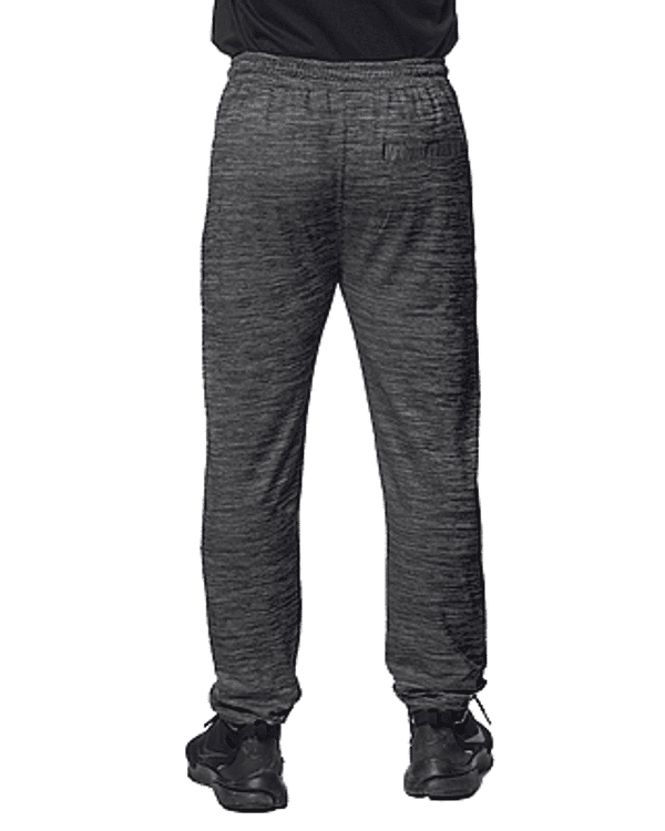 Am image of a Custom Burnside Unisex Performance Fleece Jogger in Heather Charcoal!
