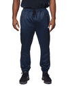 Am image of a Custom Burnside Unisex Performance Fleece Jogger in Heather Navy!