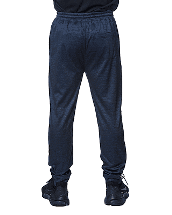 Am image of a Custom Burnside Unisex Performance Fleece Jogger in Heather Navy!