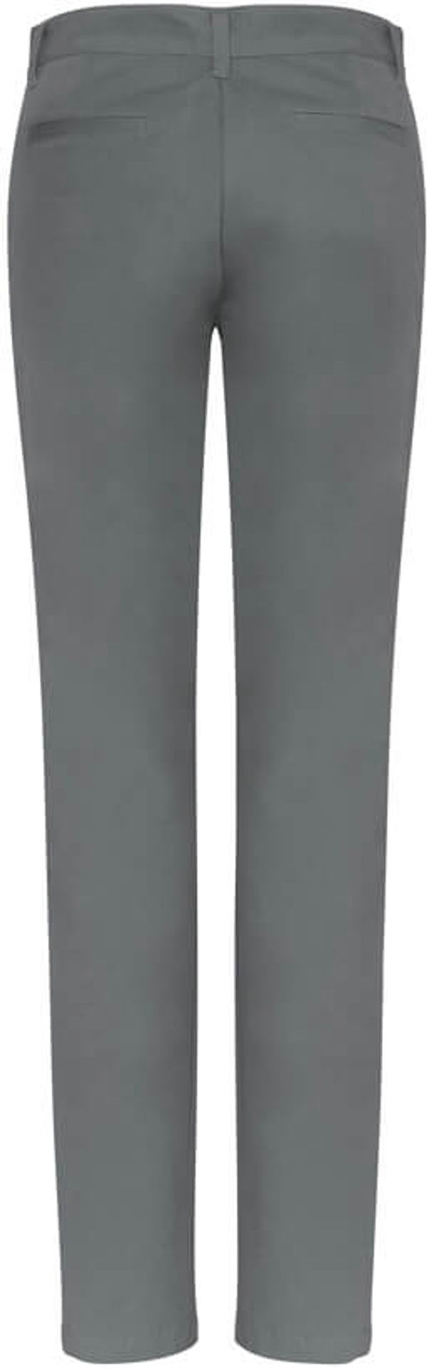 Am image of a Custom Biz Collection Ladies Lawson Chino Pant in Grey!