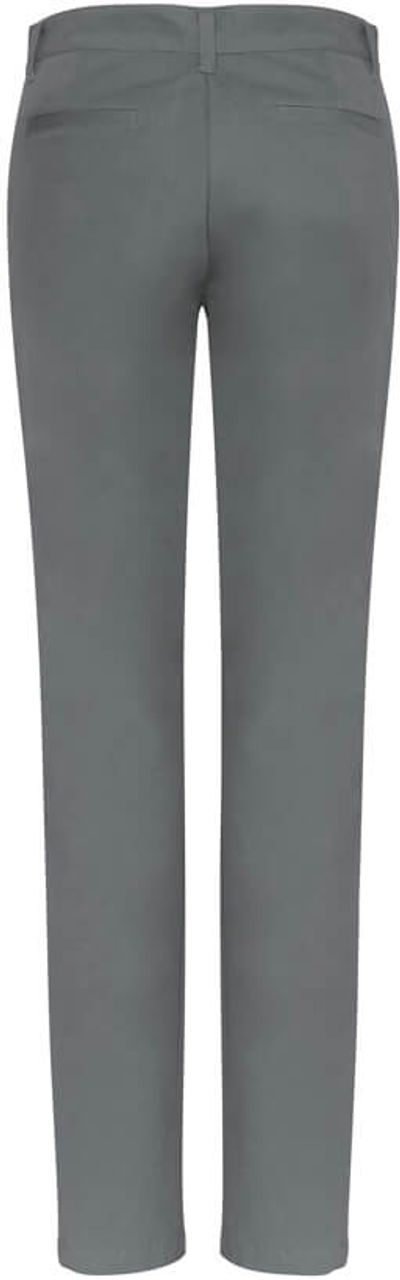 Am image of a Custom Biz Collection Ladies Lawson Chino Pant in Grey!