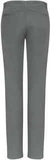 Am image of a Custom Biz Collection Ladies Lawson Chino Pant in Grey!