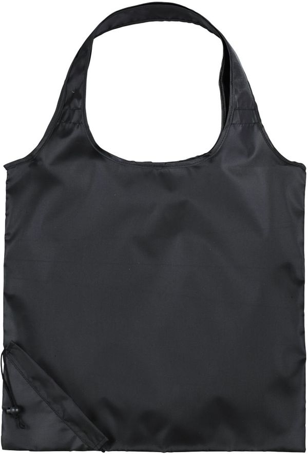 An image of a Custom Bungalow Foldaway Shopper Tote in Black!