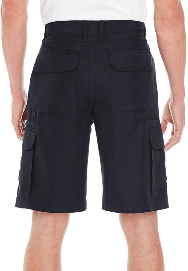 Am image of a Custom Burnside Mens Microfiber Cargo Short in Black!