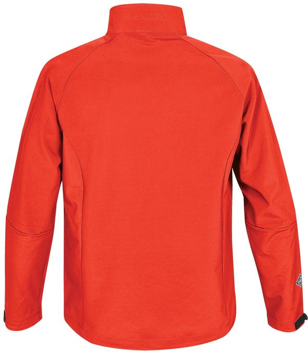 Am image of a Custom Stormtech Mens Ultra Light Shell in FLAME RED!