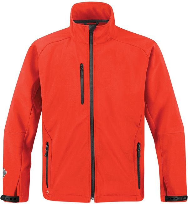 Am image of a Custom Stormtech Mens Ultra Light Shell in FLAME RED!
