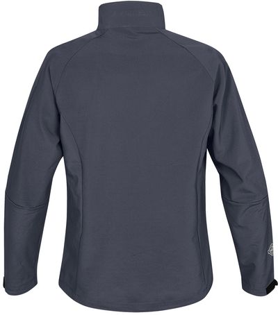 Am image of a Custom Stormtech Womens Ultra Light Shell in NAVY!