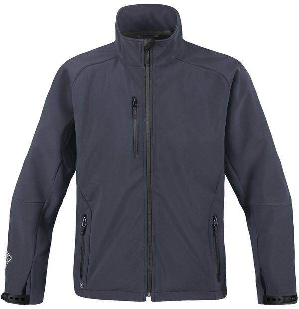 Am image of a Custom Stormtech Womens Ultra Light Shell in NAVY!