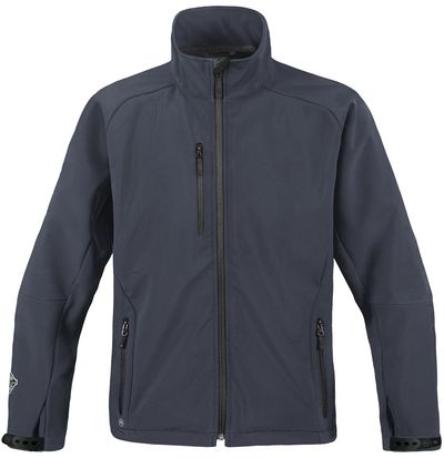 Am image of a Custom Stormtech Womens Ultra Light Shell in NAVY!