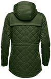 Am image of a Custom Stormtech Women's Bushwick Quilted Jacket in Earth Green!