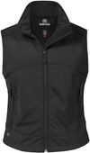 Am image of a Custom Stormtech Womens Cirrus Bonded Vest in BLACK!