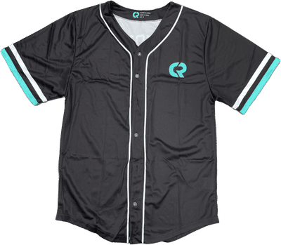 Am image of a Custom Sublimated Button Up Baseball Jersey in Essential!