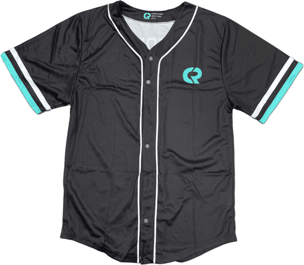 Am image of a Custom Sublimated Button Up Youth Baseball Jersey in Essential!