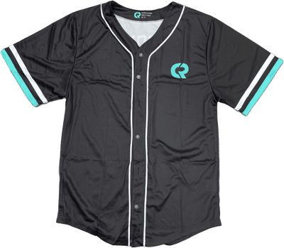 Am image of a Custom Sublimated Button Up Youth Baseball Jersey in Essential!