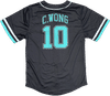 Am image of a Custom Sublimated Button Up Baseball Jersey in Essential!