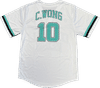 Am image of a Custom Sublimated Two Button Baseball Jersey in Essential!