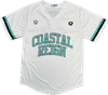 Am image of a Custom Sublimated Two Button Baseball Jersey in Essential!