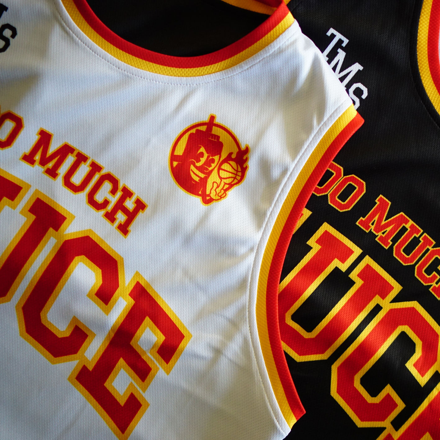 Lightweight sublimated tank tops with a smooth finish, ideal for personalized all-over prints.