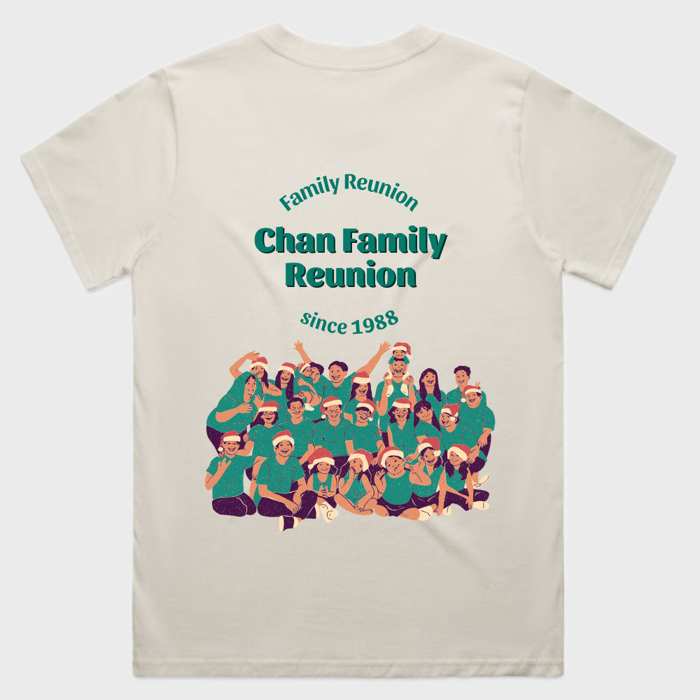 An image of a custom family reunion shirt