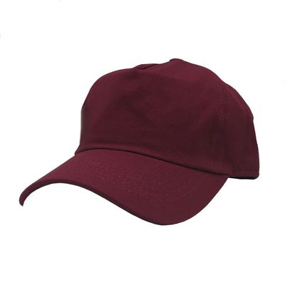 Am image of a Custom Nissi Panels Washed Cotton Dad Cap in Burgundy!