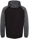 Am image of a Custom Burnside Performance Raglan Pullover Hoodie in Black/ Heather Charcoal!