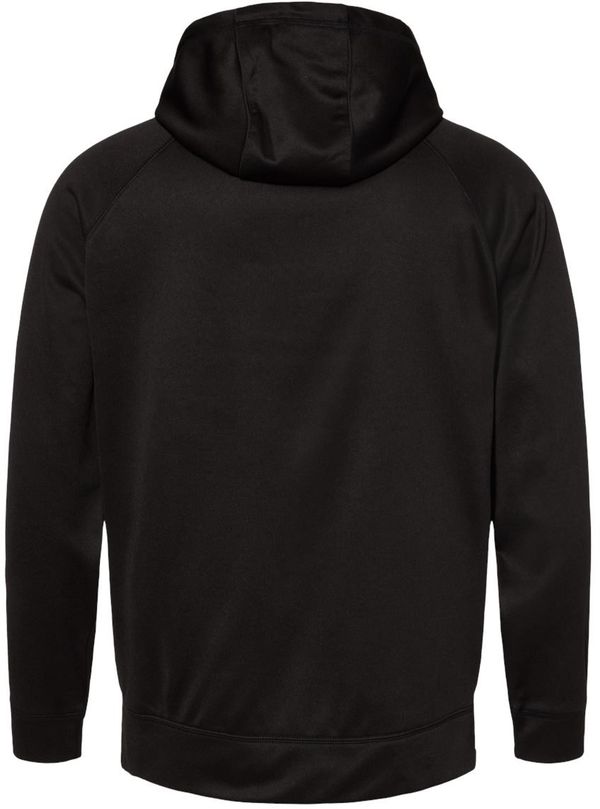 Am image of a Custom Burnside Performance Raglan Pullover Hoodie in Black!