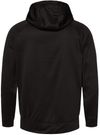 Am image of a Custom Burnside Performance Raglan Pullover Hoodie in Black!
