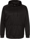 Am image of a Custom Burnside Performance Raglan Pullover Hoodie in Black!