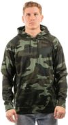 Am image of a Custom Burnside Performance Raglan Pullover Hoodie in Green Camo!