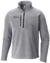 Am image of a Custom Columbia Adult Fast Trek III Half Zip Fleece in Columbia Grey!