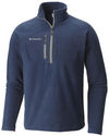 Am image of a Custom Columbia Adult Fast Trek III Half Zip Fleece in Collegiate Navy!