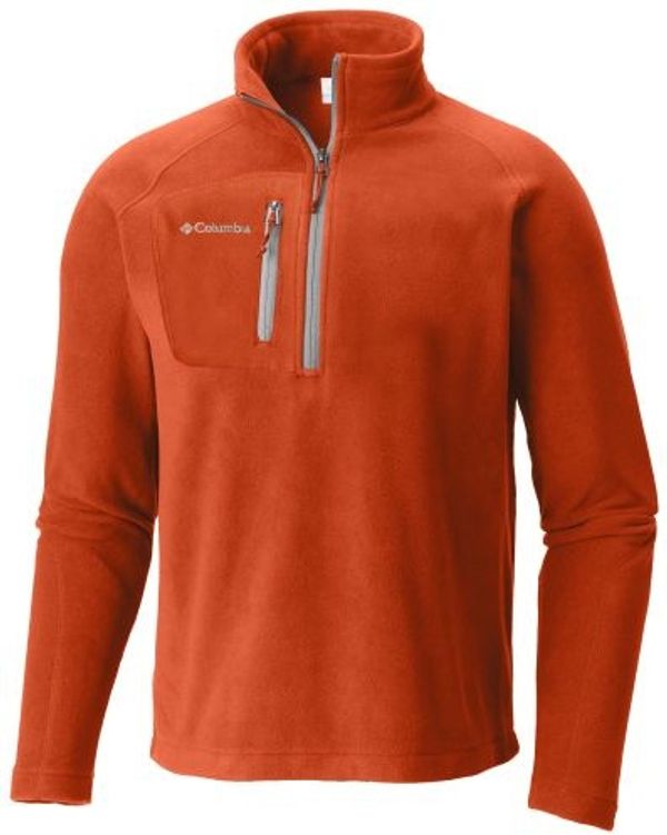 Am image of a Custom Columbia Adult Fast Trek III Half Zip Fleece in State Orange!