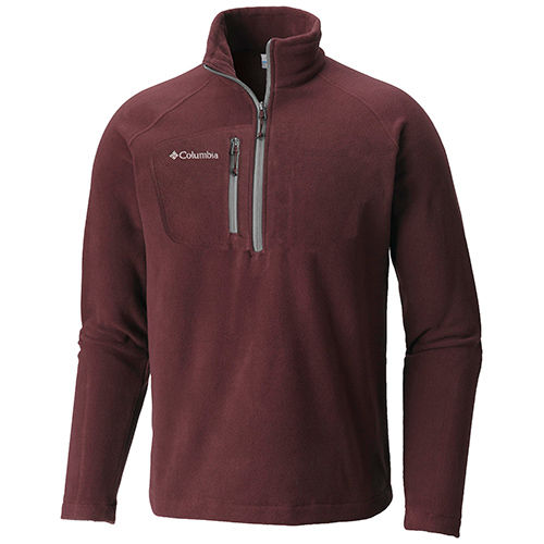 Columbia Adult Fast Trek III Half Zip Fleece in Deep Maroon