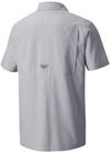 Am image of a Custom Columbia Adult Slack Tide Camp Shirt in Cool Grey!