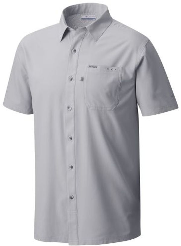 Am image of a Custom Columbia Adult Slack Tide Camp Shirt in Cool Grey!