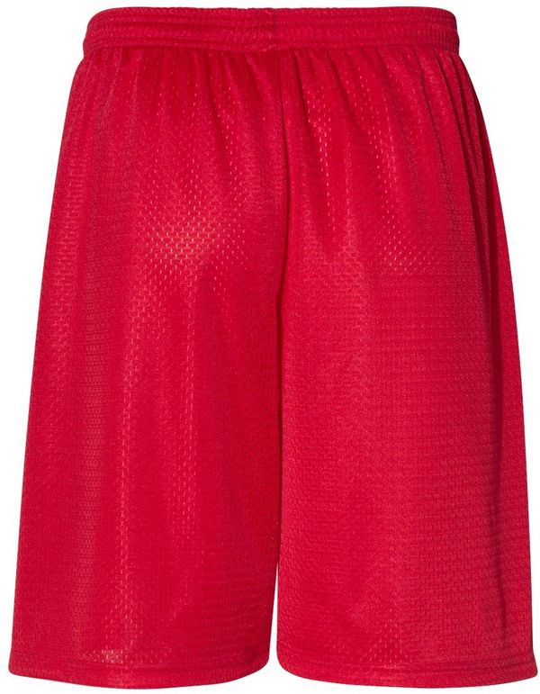 Am image of a Custom C2 Sport Mesh 7in Shorts in Red!